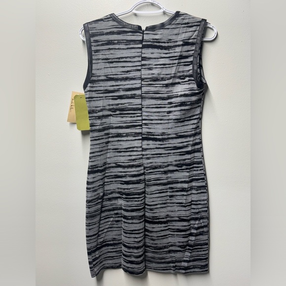 Nicole Miller Artelier Lamb Leather Combo Handmade Dress - Picture 3 of 9